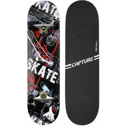 Capture Outdoor, Skateboard "Street Surfer 31" ,79cm, 31", en bois d’Erable, roulements Carbone ABEC-7, en ville, skateparks, …