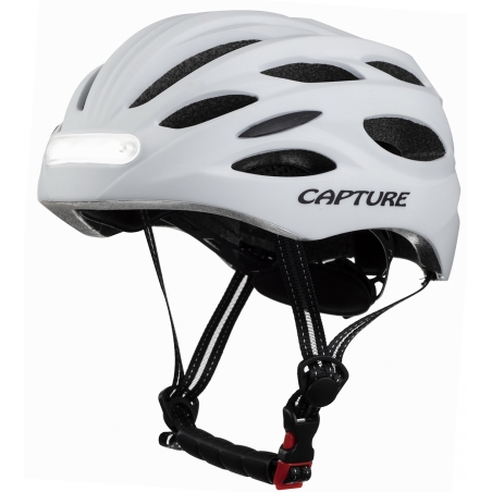 Capture Outdoor, casque de vélo "Charger Sport", avec éclairage avant et arrière à LEDs intégrées, rechargeable, …