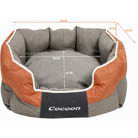 Capture Pets Love, Panier Premium "Cocoon", rebords épais, coussin bicolore, …