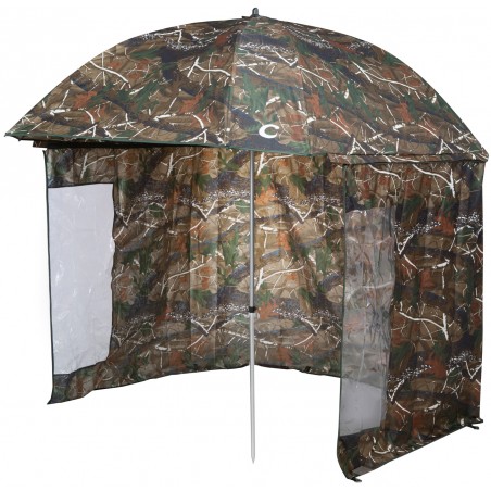 Capture Outdoor, Parapluie-tente de pêche Camouflage "Master OX-Camo 250s", 2m50, inclinable, Oxford, Aluminium, …