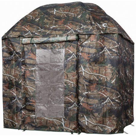 Capture Outdoor, Parapluie-tente de pêche Camouflage avec Porte "Legend OX-Camo 250sd", 2m50, inclinable, Oxford, Aluminium, …
